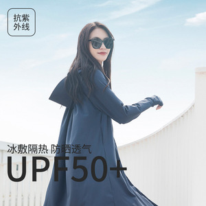 Chaqueta de Protección Solar de Manga Larga para Mujer Jiemeirui, Transpirable, Protección UV, Ropa de Playa para Exteriores, Talla Única, Gris, Azul Marino, Rosa - Product Image 4