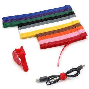 150MM ~ 300MM yeniden kullanılabilir kablo bağları ayarlanabilir naylon sihirli bant 12cm uzunluk çok yönlü tekrarlanan kullanım çeşitli silikon releause - Product Image 1