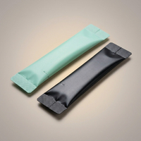 Sachet en aluminium mat coloré à soufflet latéral, barrière anti-humidité thermoscellable, pour poudre, thé, café et épices