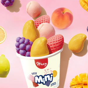Mini crème glacée en forme de fruits Hicey Milk 6 saveurs Mini crème glacée en forme de fruit exotique - Product Image 3