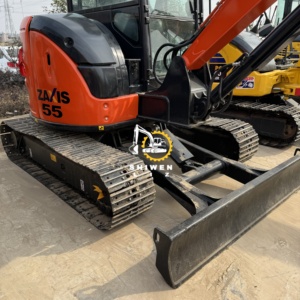 Mini-excavatrice d'occasion ZX55UR de haute qualité à bas prix en provenance du Japon avec moteur Hitachi, garantie 1 an, moteur inclus - Product Image 3
