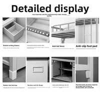 Litera doble de Metal resistente personalizada al por mayor, estructura de cama individual desmontable para escuela, dormitorio, apartamento, Hospital