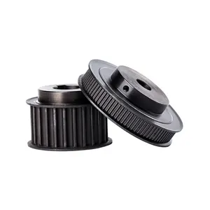 zamanlama kemeri 20t kasnak Suppliers-Siyah 5mm delik 20 diş GT2 kayışlı kasnak için 3D yazıcı 6mm genişlik 20 T zamanlama kemeri alüminyum kayışlı kasnak