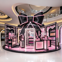 Étagère de maquillage à LED avec sculpture de nœud papillon démesuré élégant, éclairage LED, étanche et à multiples niveaux