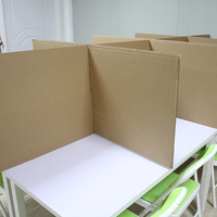 Séparateur en carton ondulé personnalisé pour table, vente en gros
