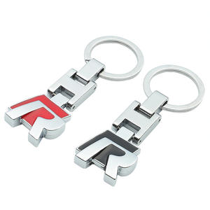 Porte-clés de voiture en métal avec <span class=keywords><strong>logo</strong></span>, double face, boucle en H, <span class=keywords><strong>Volkswagen</strong></span> 8R-line GOLF, style européen, 2020-2024, transfrontalier - Product Image 1