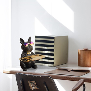 Eazom - Bandeja Decorativa con Diseño de Mono y Perro, Plato de Almacenamiento para el Hogar, Sala de Estar, Mesa de Centro, Adorno, Regalo - Product Image 2