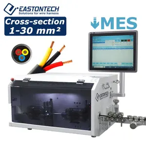 EW-05F+S Multi-conductor Cable MES Manufacturing cutting stripping machine with Intelligent software Process Control System