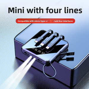 Mini <span class=keywords><strong>batterie</strong></span> <span class=keywords><strong>externe</strong></span> magnétique USB Type C 20000mAh avec câble intégré pour téléphones mobiles, batteries externes et stations d'alimentation - Product Image 3