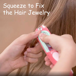 Bijoux pour cheveux pour enfants, accessoires de décoration scintillants, pinces, perles, appareil et machine à tresser les cheveux, kit d'outils de coiffage - Product Image 4