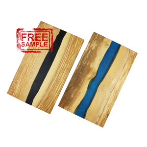 Miễn Phí Mẫu Cá Nhân Lớn Đa Chức Năng Nhựa Epoxy Gỗ Ô Liu Cắt Phục Vụ Cắt Board Cho Charcuterie Pho Mát - Product Image 1