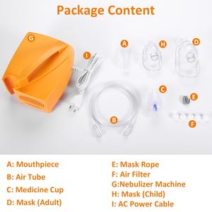 Accessoires complets Thérapie à domicile Thérapie par la vapeur pour les troubles de la respiration sifflante Nébuliseur à compresseur - Product Image 6