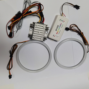 Anneaux LED multicolores ADT 70mm 75mm 80mm 85mm 90mm 95mm 100mm 106mm 110mm 60MM pour voiture RGBW Chasing Angel Eyes E60 - Product Image 4