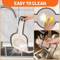 Tapis de cuisson en silicone pour cocotte hollandaise - Lot de 2, poignée longue, résistant à la chaleur 500F/260C, antistatique, antiadhésif, compatible lave-vaisselle LFGB