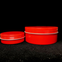 Lata Redonda Vacía de Aluminio Plateado de 15ml, 50ml, 60ml, 100ml, 150ml, Modelo KX con Tapa y Pincel, para Regalos y Manualidades