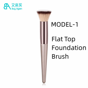 Großhandel hochwertige vegane einzelne Make-up Pinsel Private Label Highlight Kontur Concealer Rouge Puder pinsel für Make-up - Product Image 5