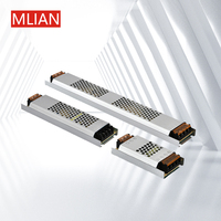 Transformador impermeable ultrafino de CA CC para interiores de 12V/24V, fuente de alimentación conmutada SMPs de 60W-500W para la industria de controladores de luz LED