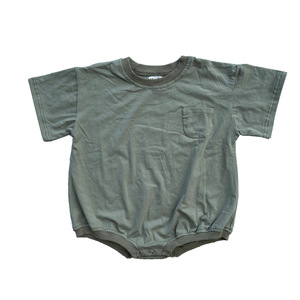 Romper de Verano para Bebé, de Algodón, con Burbujas, Manga Corta, Estilo Sudadera Holgada, con Bolsillo - Product Image 3