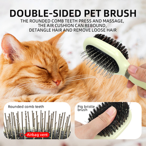 Brosse de nettoyage pour poils d'animaux, pour chiens et chats, élimination des nœuds et des poils lâches, brosses professionnelles pour le toilettage des chiens - Product Image 3