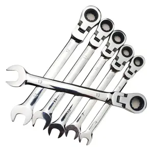 Sıcak satış Flex-head kilitleme anahtarı seti krom vanadyum çelik 72 diş esnek cırcır anahtarı seti
