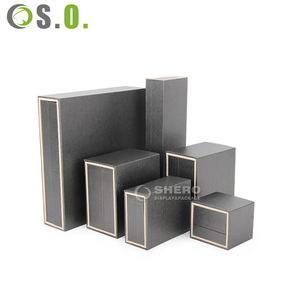 Boîte d'emballage de bijoux en papier imitation cuir PU haut de gamme, coffret cadeau élégant pour bracelet et bague - Product Image 4