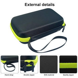 Funda de Viaje Personalizada para Afeitadoras Eléctricas QP6510/70 QP6520/70 Pro, Estuche Portátil de EVA con Doble Cremallera para Recortadora <span class=keywords><strong>OneBlade</strong></span> - Product Image 5