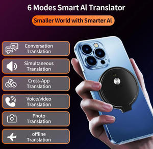 Traducteur magnétique sur pied, interprétation simultanée, appels vocaux et vidéo transfrontaliers, outil de traduction portable - Product Image 5