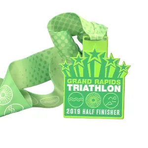 Manufacturers Medal Customized Metal Triathlon For Wholesale Gold Award Triathlon Arts Medals