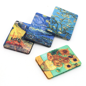 사용자 정의 인쇄 사각형 모양 금속 메이크업 포켓 거울 개인 여행 기념품 선물 판촉 품목 - Product Image 3