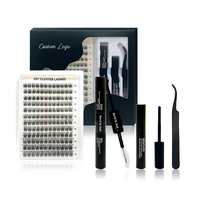 Kit de cils en grappe personnalisés en gros – Kits de cils en grappe DIY personnalisables avec logo sur mesure