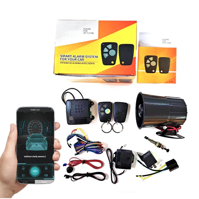 Smart Alarm System Bluetooth APP Control Car Security Systemfor Chevrolet Car Anti-hijacking 1-Way South American Market