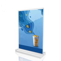 A5 A6 T Forme Acrylique Panneau Publicitaire Transparent Table Signe Titulaire Acrylique Signe Affichage Acrylique Menu Présentoir
