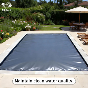 Couverture de <span class=keywords><strong>piscine</strong></span> en maille PVC Water Crown Safety, résistante aux enfants, <span class=keywords><strong>avec</strong></span> une forte tension et une installation facile pour une utilisation en extérieur et encastrée. - Product Image 3