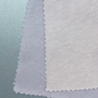 Tissu jersey simple CVC respirant 165GSM |   65% Coton 35% Polyester |   Tissu de t-shirt d'été doux pour vêtements décontractés
