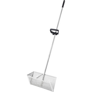 Rastrillo de tamiz de arena de acero y cubo plegable herramienta de jardín/playa resistente para caza de conchas, jardinería, nivelación de arena - Product Image 2