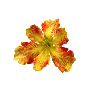 Miniature Tête de fleur artificielle Iris Alice 10cm pour décoration de mariage, accessoire capillaire, arrangement de bouquet, ornement - Product Image 5