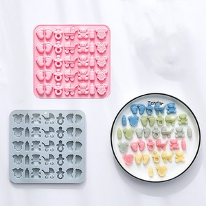 HY Baby Shower <span class=keywords><strong>Chocolate</strong></span> <span class=keywords><strong>molde</strong></span> silicona bebé pies botella chupete carro oso <span class=keywords><strong>molde</strong></span> para dulces Gummy Cake decoraciones - Product Image 6