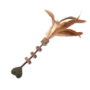 Distributeur recherché, prix de commande en gros, jouet à mâcher pour chat Songway à la catnip et à la silvervine avec plume, MOQ 300 - Product Image 1