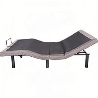Sommier de lit électrique intelligent réglable motorisé avec inclinaison tête et pieds, cadre rembourré pour mobilier de chambre