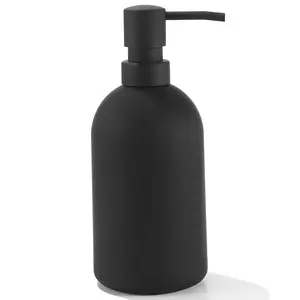 מתקן סבון פלסטיק שחור בקיבולת גדולה עבור סבון לשטיפת כלים במטבח ובחדר האמבטיה ומכשירי חיטוי ידיים