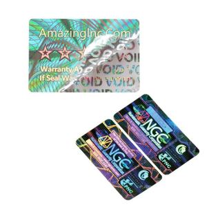 Pegatina de holograma de sello personalizado Material PET adhesivo Diseño de cáscara de huevo holográfico para identificación de tarjeta - Product Image 2