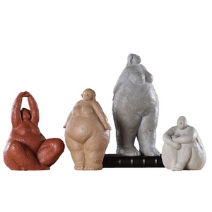 Estatua de Resina Abstracta de Hombre <span class=keywords><strong>Gordo</strong></span> con Logotipo Personalizado, Decoración para el Hogar de Halloween y Navidad, Diseño de Animal Pintado a Mano - Product Image 6