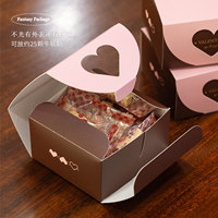 Boîte de chocolat de la Saint-Valentin en gros, emballage en carton rigide imprimé sur mesure avec gaufrage, adapté aux truffes et aux bonbons