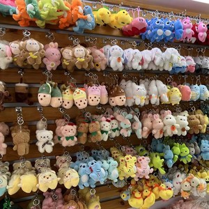 <span class=keywords><strong>Porte</strong></span>-clés en peluche 4 pouces (10 cm) en coton PP doux, <span class=keywords><strong>Hello</strong></span> Kitties, <span class=keywords><strong>porte</strong></span>-monnaie animal en peluche de haute qualité pour machine à griffes - Product Image 1