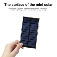 Panneau solaire 5V DC 1W Chargeur solaire 5V Mini cellule solaire Chargeur de téléphone portable Petit panneau solaire pour capteur de lumière Banque d'alimentation Ordinateur portable