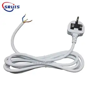 10FT UK Plug Fused AC Power Cord IEC C7 To BS-1363 3Prong Power Supply Cable for TV Camera