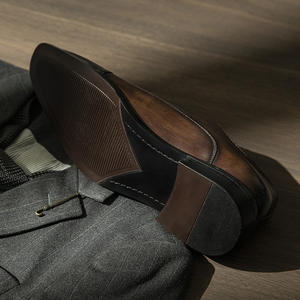 Zapatos Oxford de Vestir Formales de Negocios, Hechos a Mano con Cuero Genuino de Alta Calidad, Grabados, con Punta en Pico y Antideslizantes - Product Image 4