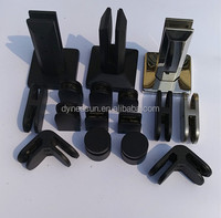 Supports de verre en acier inoxydable à fixation au sol pour clôture en verre de 12 mm