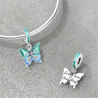 Ensemble de bijoux perlés pour enfants avec pendentif crabe en cristal océanique - Bracelet et collier en cuivre plaqué argent - Cérémonie de remise des diplômes - Meilleure vente