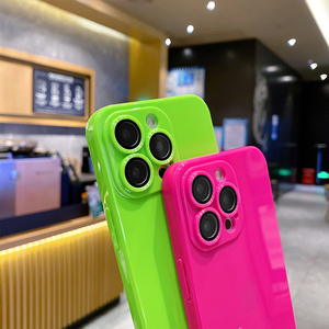 Funda para cámara de 1,5 MM con raya de CD para iphone 13, funda de tpu de gelatina de color sólido para teléfono móvil, para iphone 13 pro max - Product Image 3